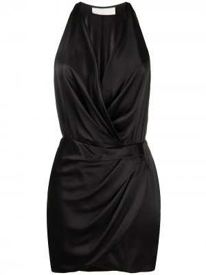 Платье мини с вырезом халтер Michelle Mason. Цвет: черный
