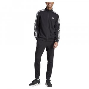 Спортивный костюм Basic 3 Stripes Fleece, черный Adidas