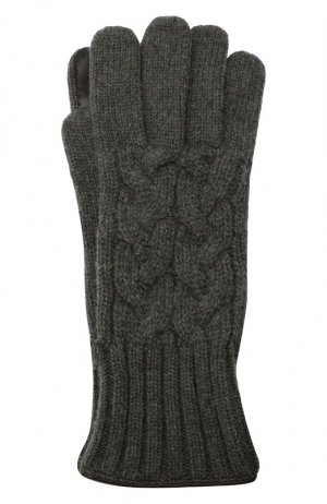 Кашемировые перчатки Kiton. Цвет: серый