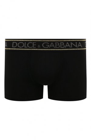 Хлопковые боксеры Dolce & Gabbana. Цвет: чёрный