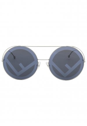 Солнцезащитные очки FENDI. Цвет: синий