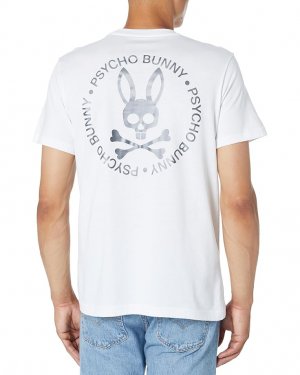 Футболка Crosby Reflective Print Graphic Tee, белый Psycho Bunny