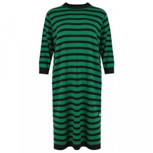 Платье , вискоза, повседневное, размер u, зеленый Nero su Bianco. Цвет: белый