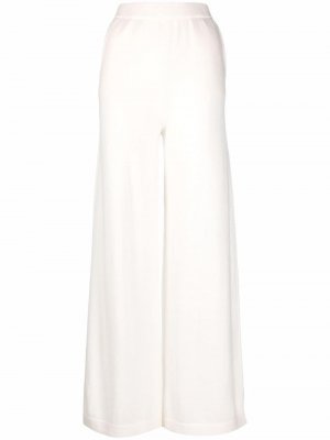 Трикотажные брюки широкого кроя Oyuna. Цвет: белый