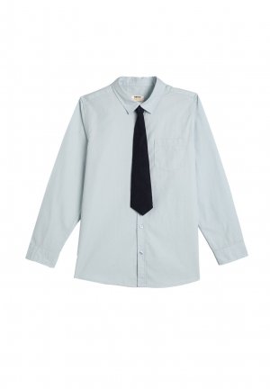 Рубашка NECKTIE DETAIL LONG SLEEVE COTTON CLASSIC NECK , цвет blue Koton