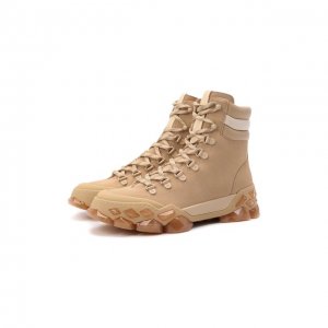 Замшевые ботинки Diamond x Hike Jimmy Choo. Цвет: бежевый