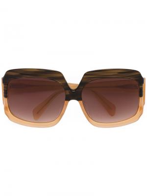 Солнцезащитные очки Labyrinth Sama Eyewear. Цвет: коричневый