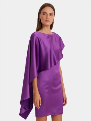 Коктейльное платье стандартного кроя, фиолетовый Lauren Ralph