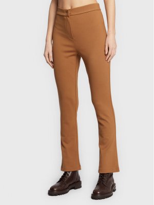 Тканевые брюки прямого кроя , коричневый Max Mara Leisure