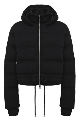 Утепленная куртка из хлопка и шерсти BOSS. Цвет: чёрный