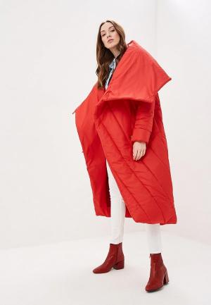 Куртка утепленная Maria Rybalchenko Пуховик-одеяло. Цвет: красный