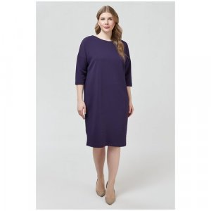 Платье, размер 52, фиолетовый Olsi. Цвет: фиолетовый