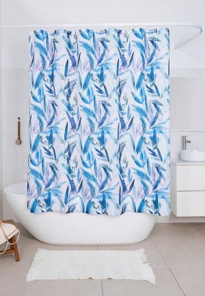 Штора для ванной Moroshka Akvarel 180x180 см. Цвет: голубой