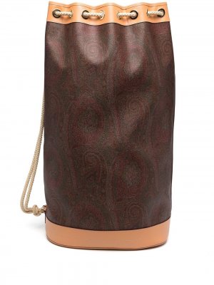 Дорожная сумка с принтом пейсли ETRO. Цвет: коричневый