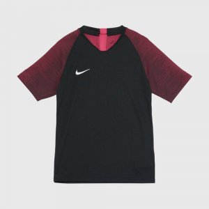 Футболка Nike Dry Strike SS, размер 158/170, бордовый, черный. Цвет: черный/бордовый
