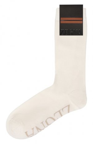 Шерстяные носки Zegna. Цвет: белый