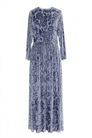 Вечернее платье со стразами (80-е гг.) Hanae Mori Paris Vintage. Цвет: фиолетовый
