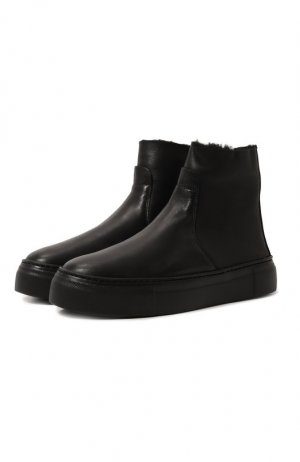 Кожаные ботинки Meghan Warm AGL. Цвет: чёрный