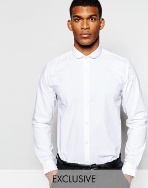 Облегающая строгая рубашка эксклюзивно для Wincer & Plant. Цвет: белый
