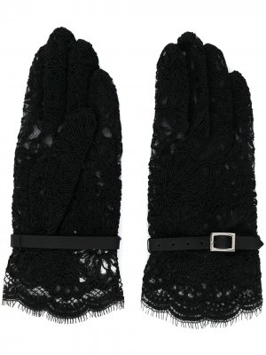 Кружевные перчатки Comme Des Garçons Noir Kei Ninomiya. Цвет: черный