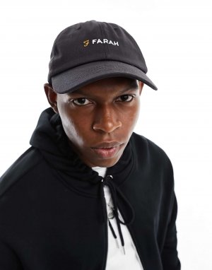 Черная кепка с логотипом Classic Farah