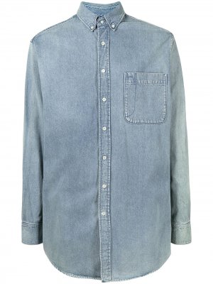 Джинсовая рубашка на пуговицах Balenciaga Pre-Owned. Цвет: синий