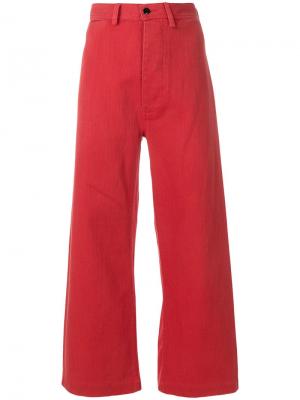 Широкие джинсы Bellerose. Цвет: красный