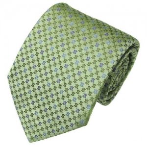 Итальянский галстук в пастельно-зеленоватых тонах 820345 Celine. Цвет: зеленый