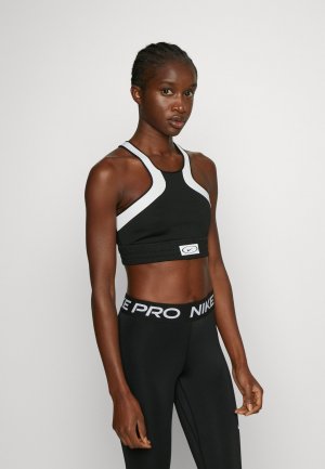 Спортивный бюстгальтер средней поддержки , цвет black/white Nike