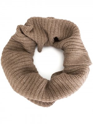 Вязаный шарф-снуд Goen.J. Цвет: коричневый