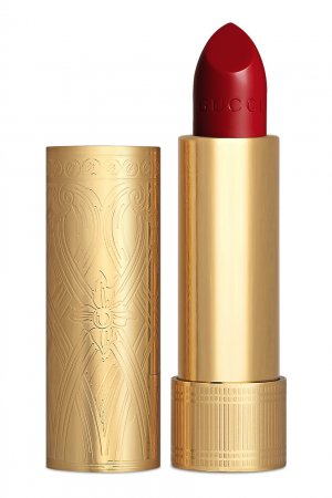 Rouge à Lèvres Satin – Увлажняющая помада 25 Goldie Red Gucci Beauty. Цвет: красный