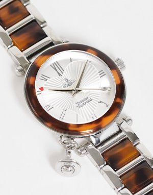 Наручные часы-браслет с подвеской-орбитой -Коричневый цвет Vivienne Westwood