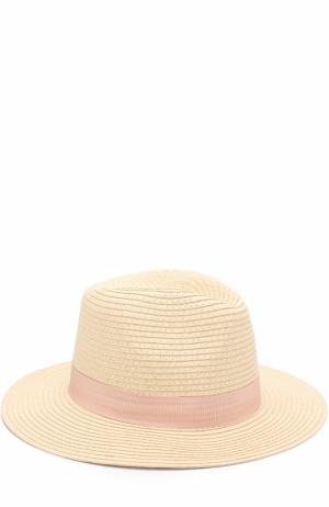 Пляжная шляпа Fedora с лентой Melissa Odabash. Цвет: розовый