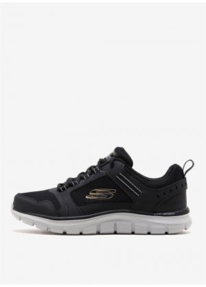 Черные-золотые мужские прогулочные туфли Skechers