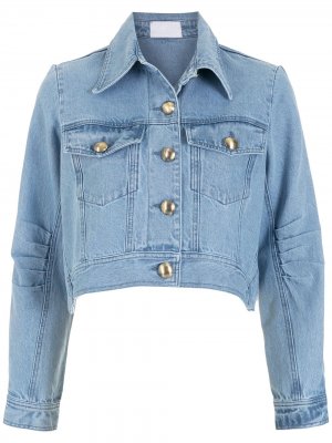 Укороченная джинсовая куртка Azaleia Andrea Bogosian. Цвет: синий