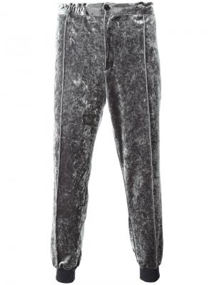 Спортивные брюки с эластичным поясом Emiliano Rinaldi. Цвет: серый