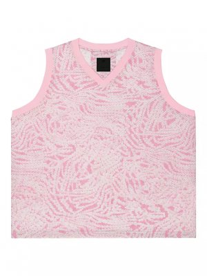 Баскетбольная футболка из сетки с принтом , цвет old pink Givenchy