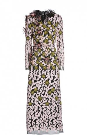Вечернее платье Giambattista Valli. Цвет: разноцветный
