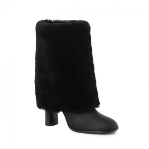 Полусапоги Casadei. Цвет: черный