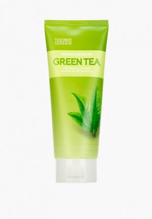 Гель для лица Tenzero Отшелушивающий пилинг-гель с экстрактом зеленого чая, 180 мл. Цвет: белый