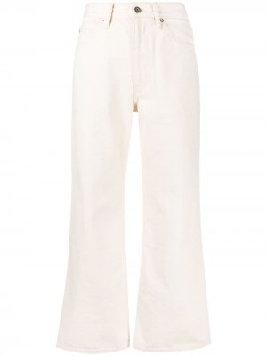 Укороченные расклешенные брюки Jil Sander. Цвет: бежевый
