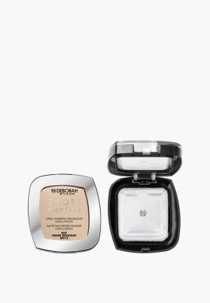 Пудра Deborah матирующая стойкая 24ORE PERFECT COMPACT POWDER, тон: 1. Цвет: бежевый
