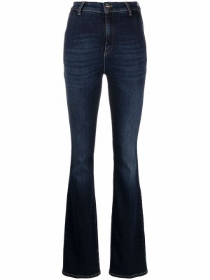 Расклешенные джинсы с завышенной талией Blugirl. Цвет: синий