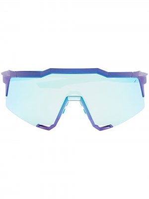 Солнцезащитные очки Speedcraft 100% Eyewear. Цвет: синий