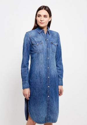 Платье джинсовое Polo Ralph Lauren. Цвет: синий