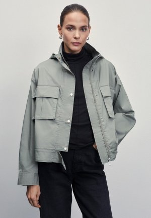 Куртка Zarina Exclusive online. Цвет: хаки