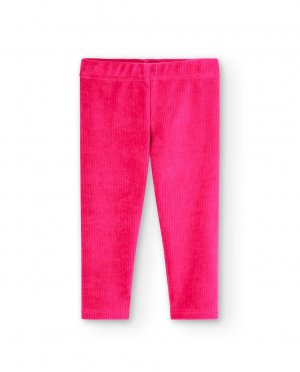 Базовые вельветовые леггинсы для девочек с эластичной резинкой на талии , розовый Boboli