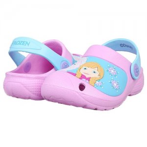 Резиновая обувь детская для девочек Frozen DY19SS-21 размер 25 цвет:разноцветный kari. Цвет: розовый/голубой