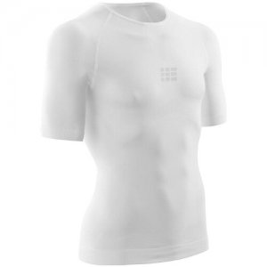 Ультралёгкая футболка CEP с короткими рукавами Tee Мужчины C80M-0 M. Цвет: белый