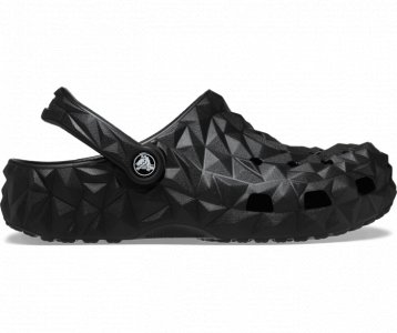 Классические сабо с геометрическим рисунком женские, цвет Black Crocs